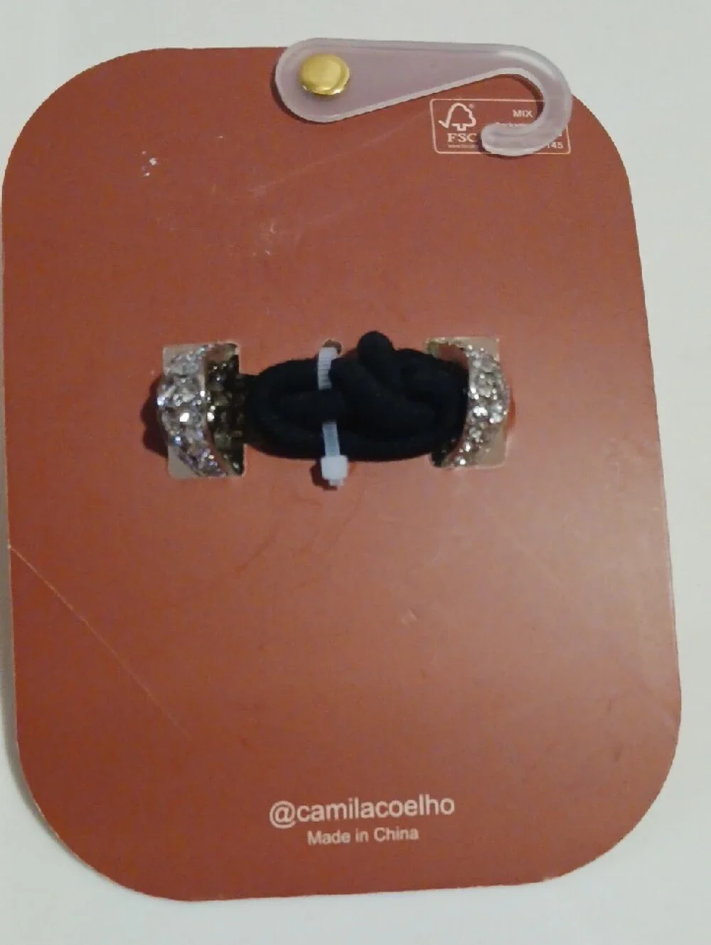 Elegant ⚜️ Camila Coelho Silver Crystal/Rheinstone Ponytail Cuff ⚜️